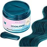 INH Semi Permanent Hair Color | Color Depositing Conditioner, Aquamarine Hair Dye | No Bleach No Peroxide Temporary Blue Green Tint for Women, Men | Vegan, Ammonia Free, Sulfate Free, Ready to Use 6oz