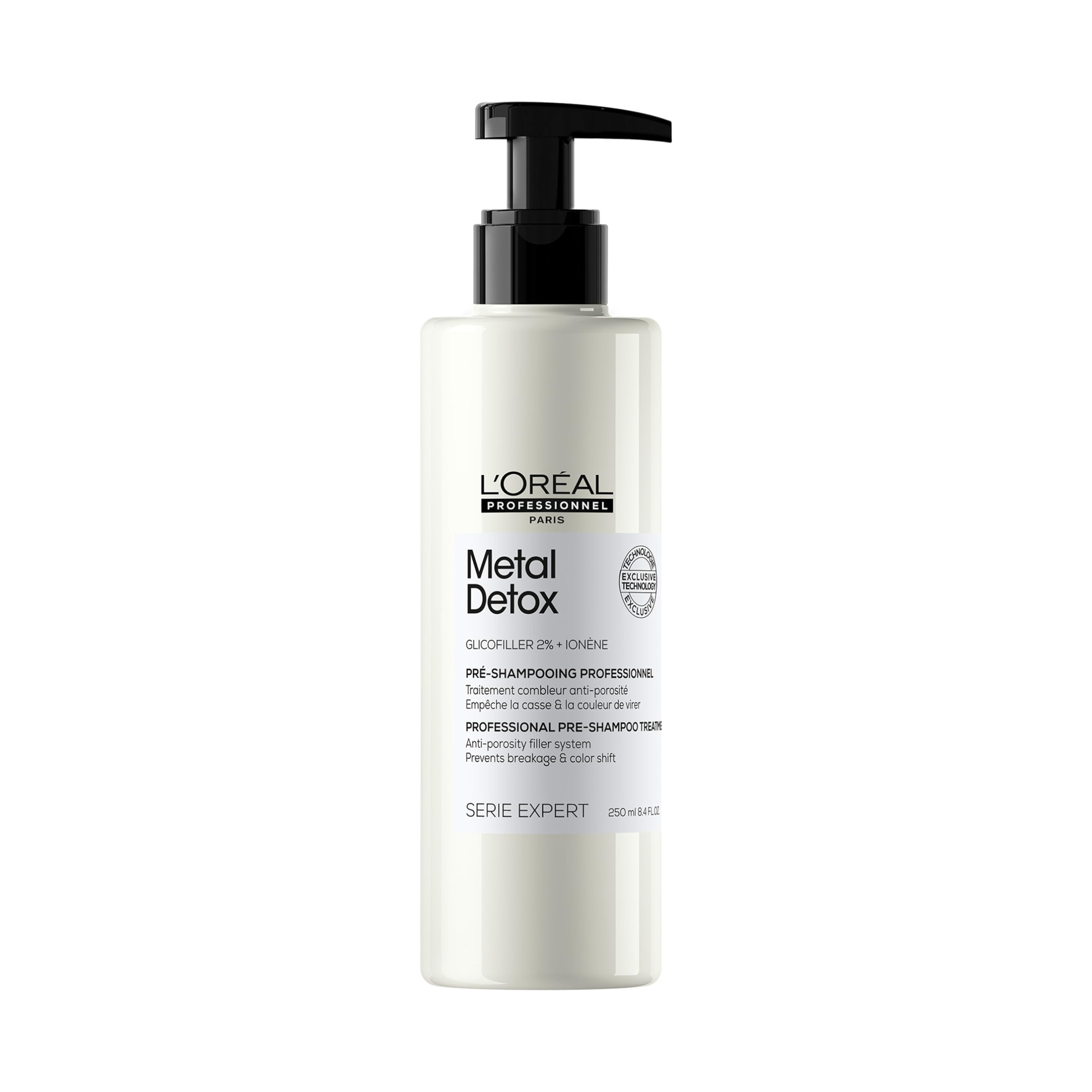 L’Oréal Professionnel Metal Detox Pre-Shampoo Hair Treatment 250ml, Prevent Breakage & Colour Fade from hard water, Prevent Damaged Hair,