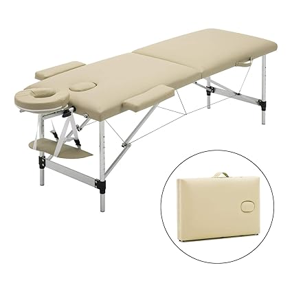 Meerveil Portable Massage Table Couch Bed Lightweight Folding