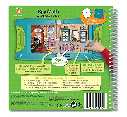 LeapFrog LeapStart 1st Grade Activity Book: Spy Math and Critical Thinking