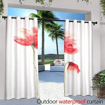 Amazon Com Lightly Outdoor Blackout Curtains Red Balloon With