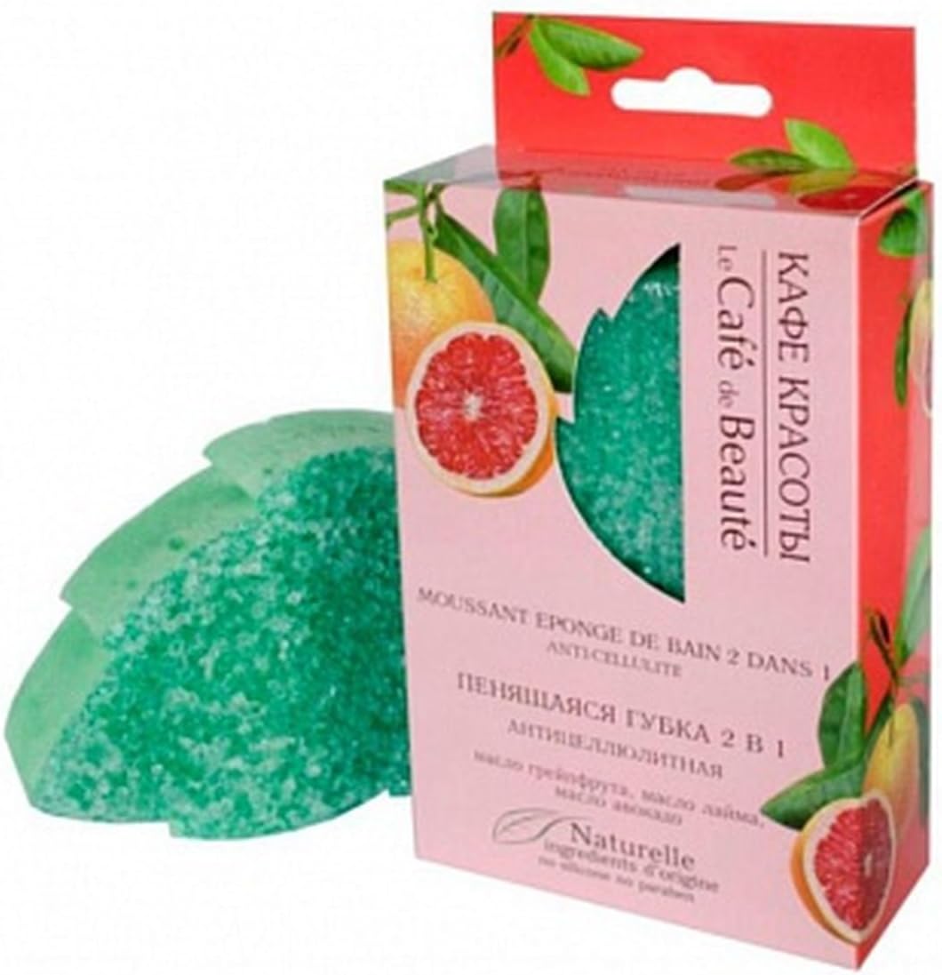 Le Cafe De Beaute Natural 2-in-1 Massage Sponge Anti-Cellulite