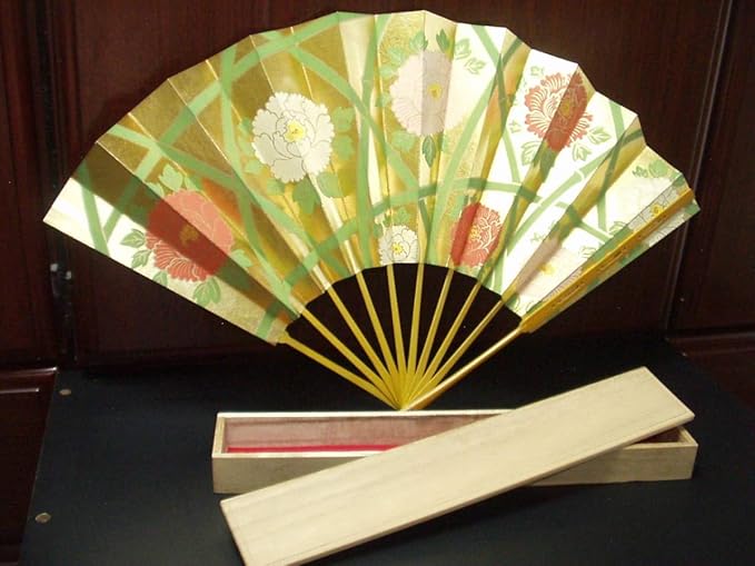 Amazon 扇 京都十松屋福井謹製 竹垣牡丹 中古 桐箱入り おもちゃ ホビー