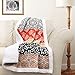 Lush Decor Bohemian Stripe Sherpa Throw Blanket, 50