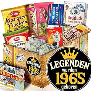Legenden 1965 + Geschenk für Mann zum Geburtstag + Schokolade Box DDR
