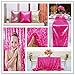 3 Feet 1 Yards Fuchsia Sequin Fabric, by The Yard, Sequin Fabric, Tablecloth, Linen, Sequin Tablecloth, Table Runner Photo Booth Backdrop,Ready to Ship!! (Fuchsia)