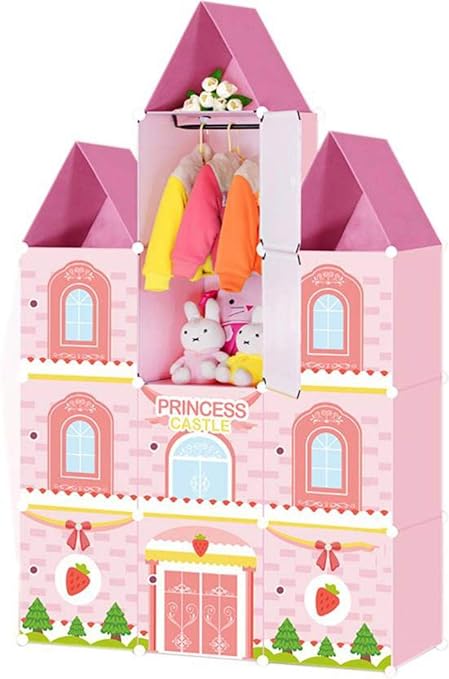 Gtb 12 Cube Princess Wardrobe Pink Castle For Storage Amazon In