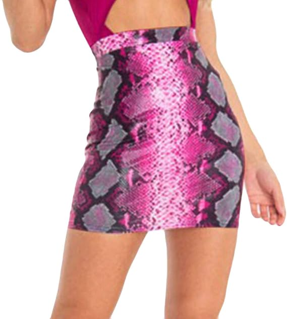 hot pink snake print dress