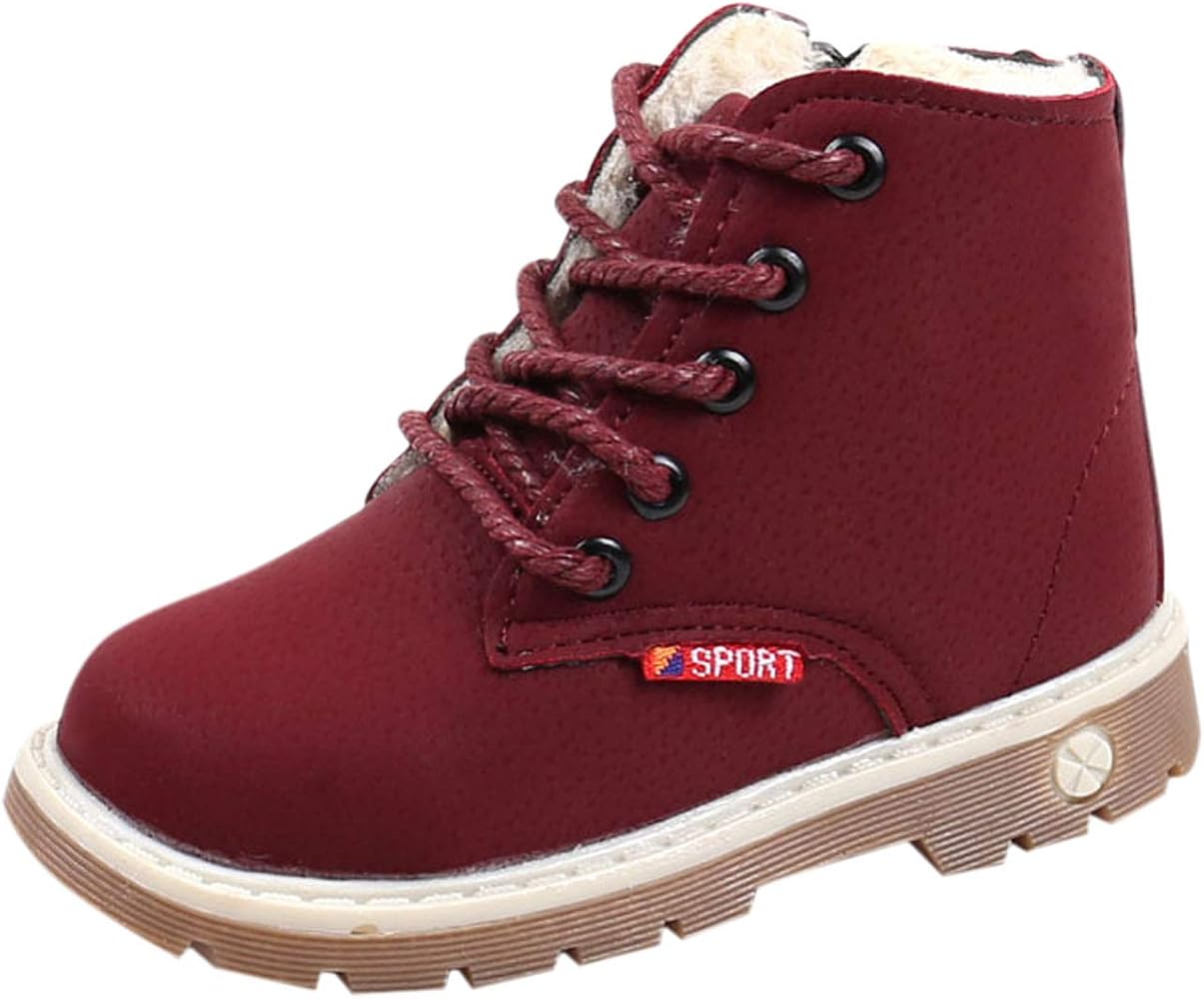 Toddler British Style Boots Rubber Sole 