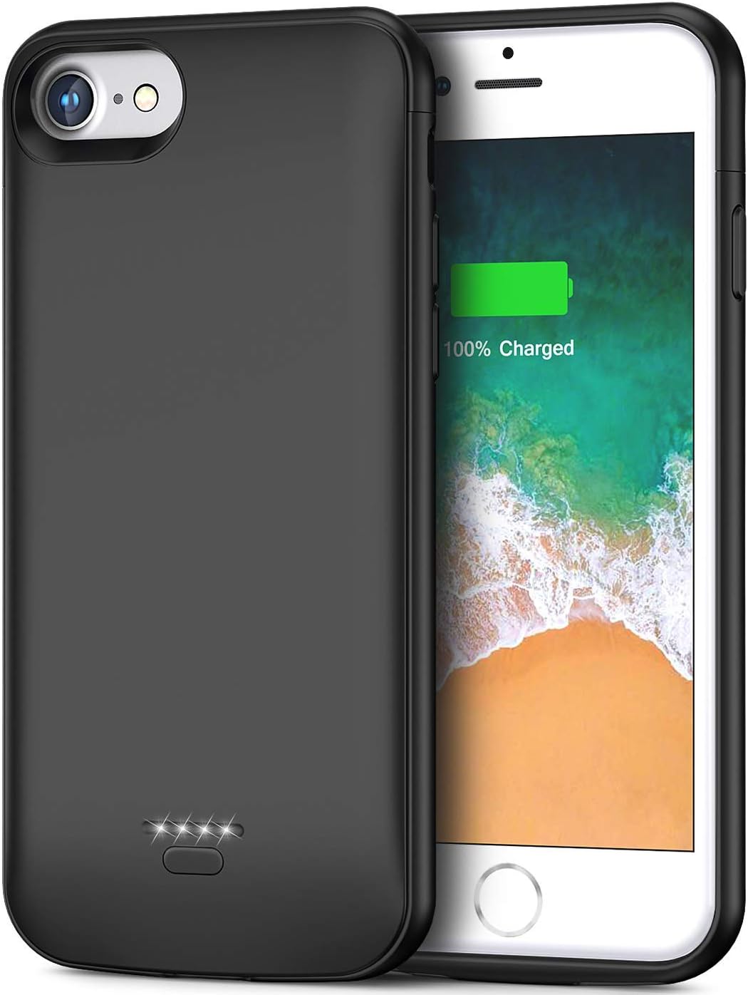ABOUTTHEFIT 5200mAh Portable Rechargeable Extended Battery Pack Protective Backup Charging Cover for Apple iPhone 6S/6 4.7 Inch (Black)