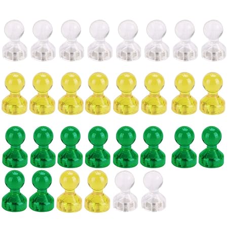 sourcing map 30uds Alfiler Imanes, Potentes Nevera Imanes Ideales ...