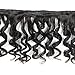 Molefi Brazilian Funmi Hair Curly Weave 3 Bundles with Lace Closure Spiral Curl Hair Bundles with 4x4 Closure 100% Human Hair Extensions 50g/pc Natural Black (8 8 8 +8)