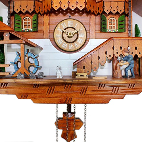 Cuckoo Clock Black Forest Quartz Wall Clock Pendulum Movable Bird