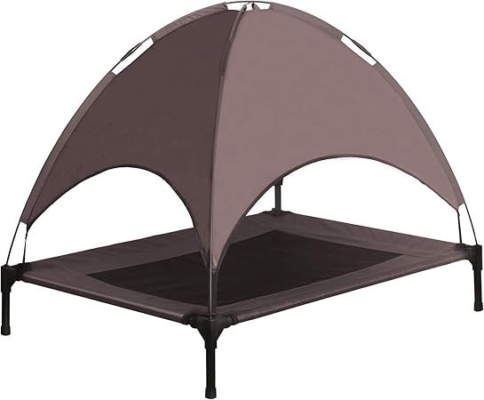 raised dog bed with canopy