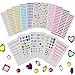 Apipi 15 Pack Self-Adhesive Rhinestone Sticker Sheet-2005 Pcs Assorted Size Clear Bling Jewel Stickers Rhinestone Gems for DIY Nail Art Face Makeup Festival