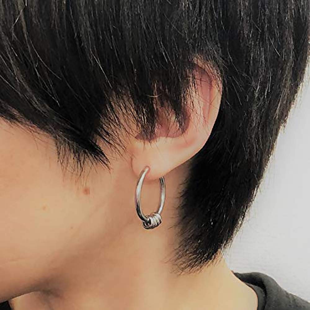 Amazon Co Jp Yesallwas メンズ ピアス リング 5連 8個セット レディース サージカルステンレス ピアス あれるぎー対応 フープピアス かっこいい 登坂広臣 ピアス C ホビー