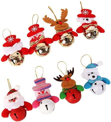 Amazon フルセット Iikuru クリスマス ツリー 飾り サンタ クリスマスツリー 飾り付け オーナメント 鈴 リース 飾りつけ Christmas Ornaments サンタクロース Y546 ベル ホビー