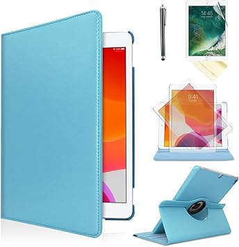 Amazon Com Ipad Air 1st Generation Case Compatible Models A1474 A1475a1476 Md785ll A Md876ll A 360 Rotating Stand With Wake Up Sleep Function Baby Blue Computers Accessories