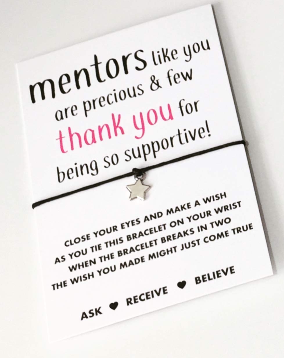 Gift for mentor | Mentor gift | Mentor wish string bracelet | Thank you mentor