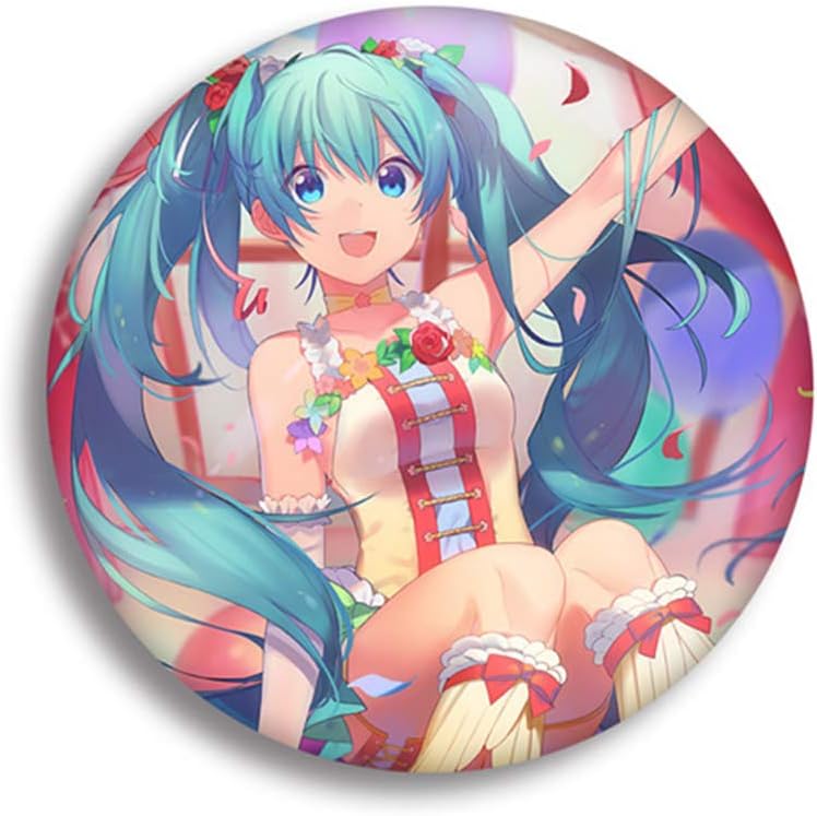 zhongjiany Anime Hatsune Miku Badge Brooch Pin Button 3.2CM