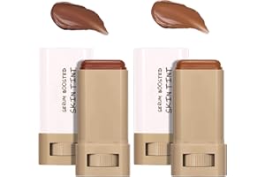 LULESI Beauty Balm Serum Boosted Skin Tint, Foundation Stick, Tinted Moisturizer for Face, Full Coverage Foundation, Concealer Stick for Foundation Makeup, Contour Sticks for Face Makeup, Dewy Finish (＃0203)