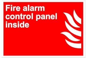 FASTASTICDEALS Fire Alarm Control Panel Inside Fire OSHA ANSI Label Decal Sticker 7 inches x 5 inches