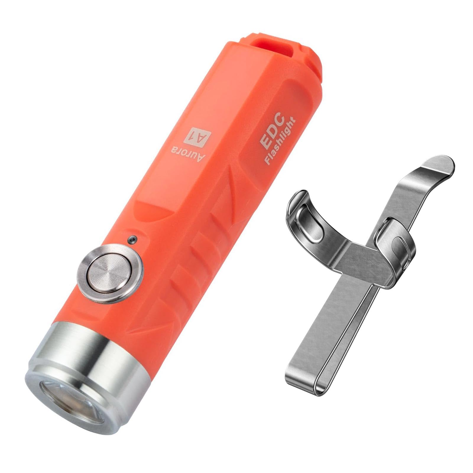 RovyVon A1 Pocket Torch, 650 Lumen Tiny LED Keychain Torch Rechargeable, EDC Flashlights Small Keyring Lights, Super Bright Outdoor Torch for Everyday Carry, Camping Hunting, Running