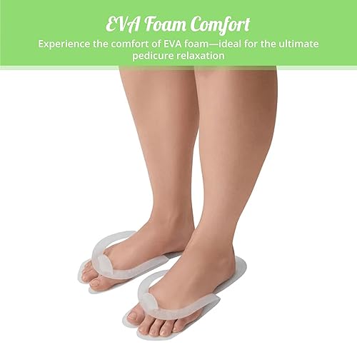 12 Pairs Disposable Pedicure Slippers Premium Comfort and