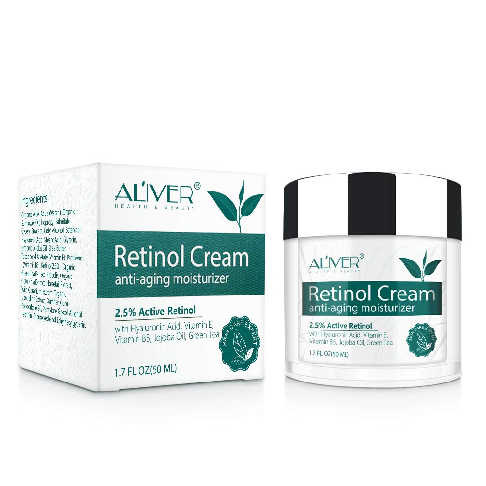 Retinol Cream for Face, Anti Aging Cream, Retinol Moisturizer for Face contain Vitamin E for Face & Eye Area with, Retinol Complex(1.7oz)