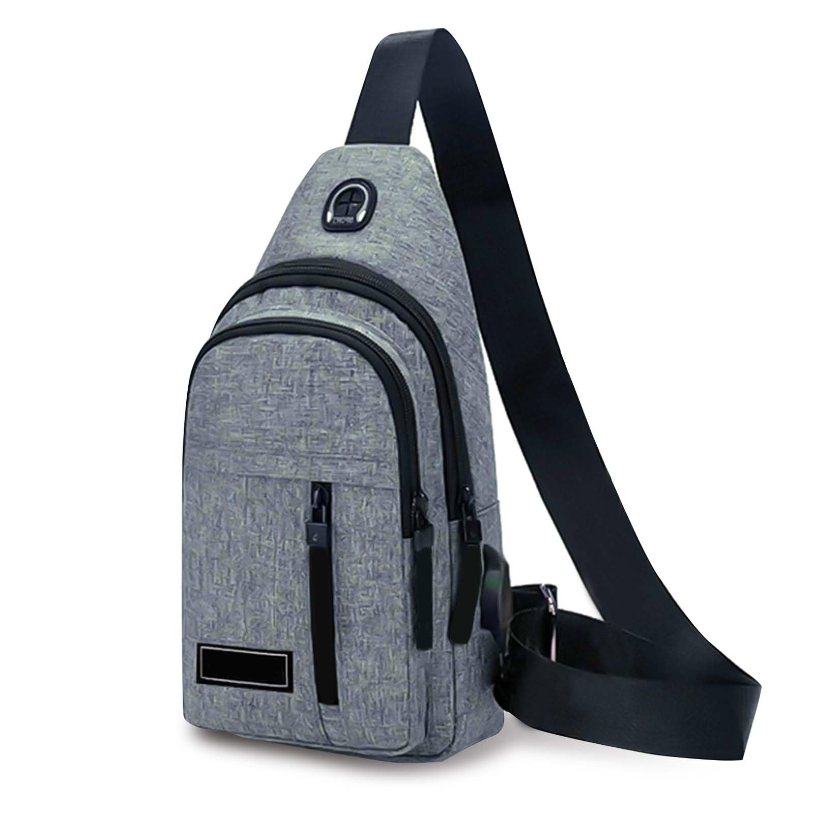 MUNSKT Sling Shoulder Backpack, Waterproof Lightweight Casual One Strap Crossbody Anti-theft Chest Bag for Men Hiking Cycling Sports Outdoor Travelling