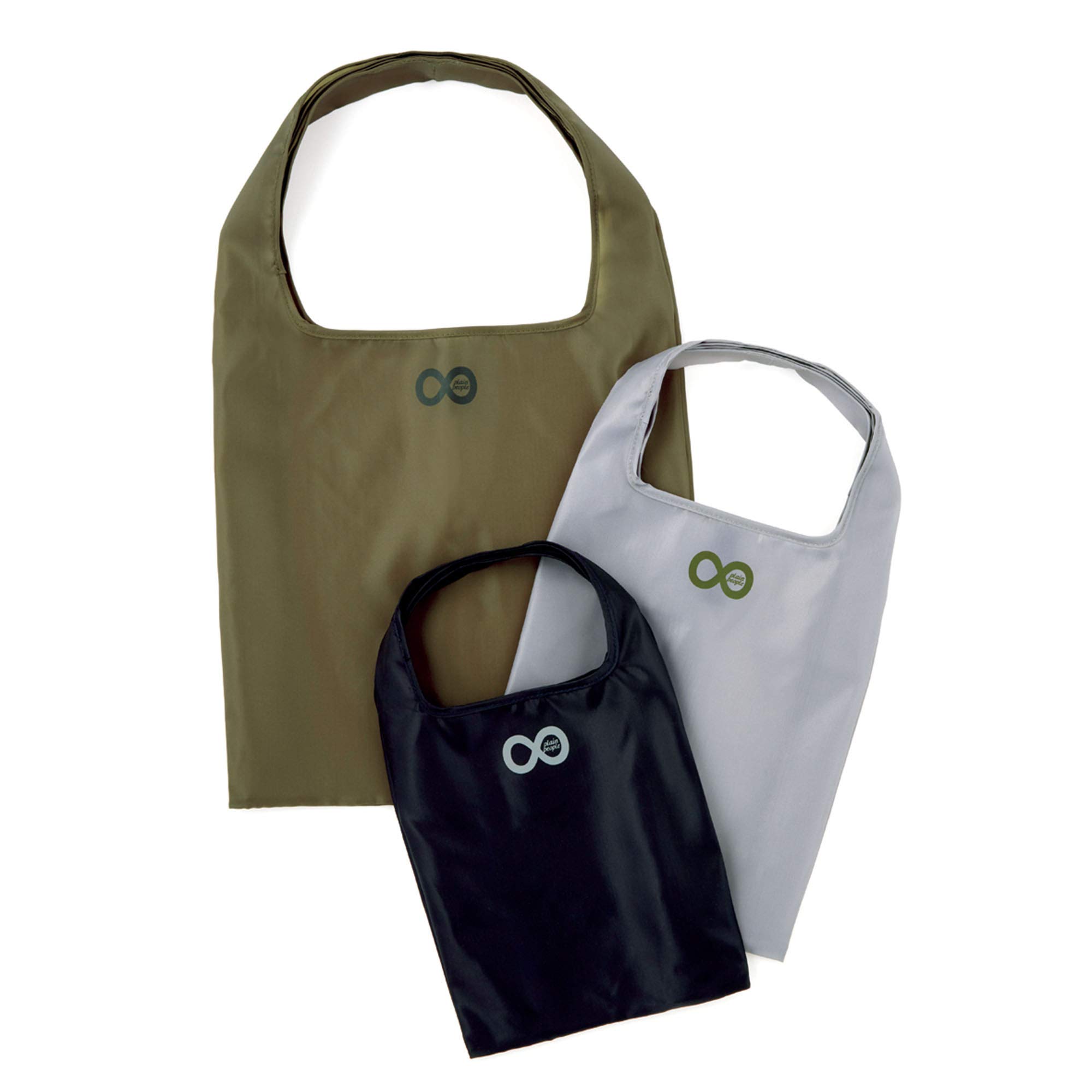 大人のおしゃれ手帖2021年3月号：2/5発売【雑誌付録】プレインピープル エコバッグ大中小3枚セット