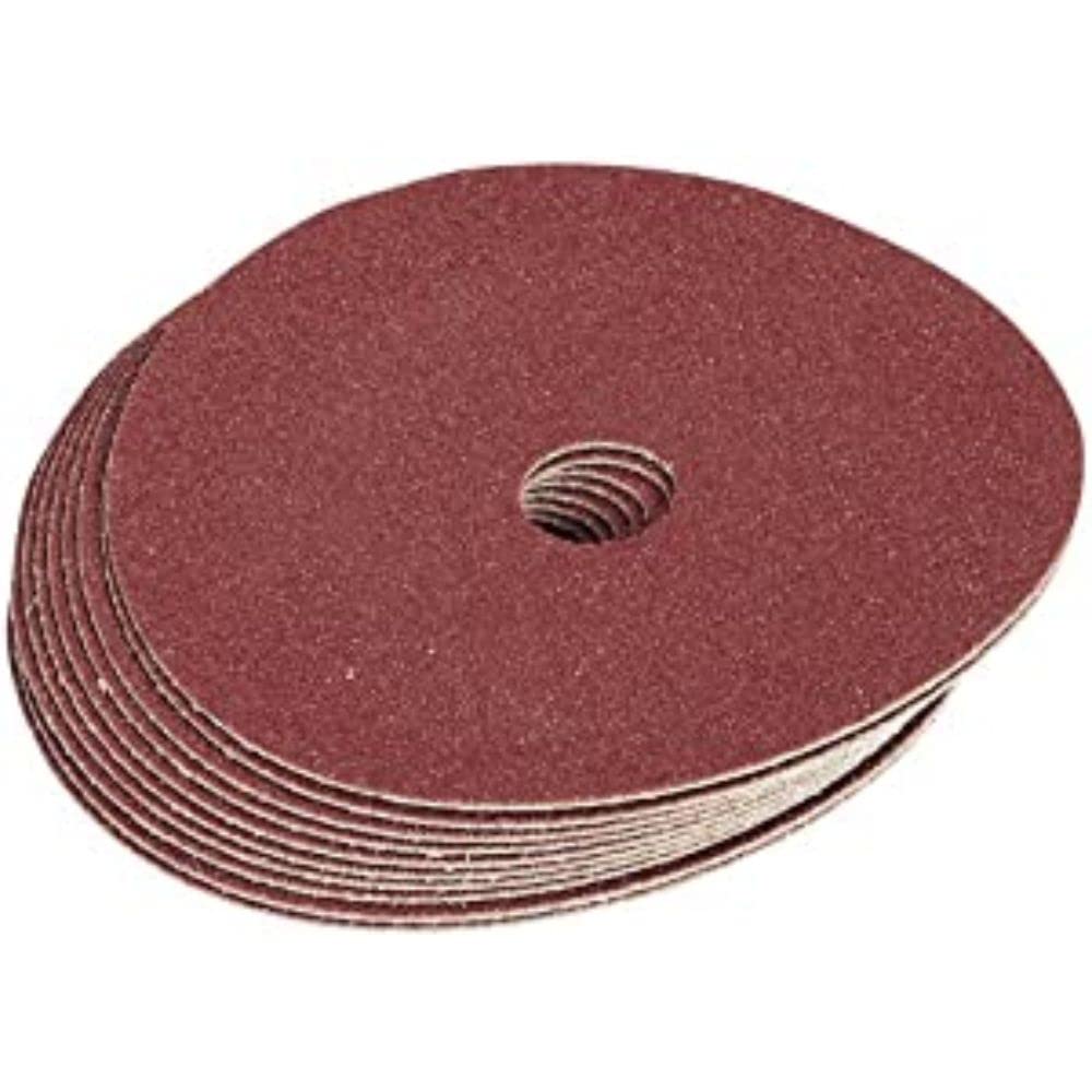 Draper 29082 Aluminium Oxide Sanding Disc, 36 Grit, 100mm, Pack of 10