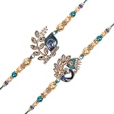 Riddhika Ventures Brother Rakhi with Greeting Card | Rakhi Thread | Rakhi Gifts for Brother, Sister, Bhaiya, Bhabhi for Indian Rakhi Raksha Bandhan Festival (K2K3)