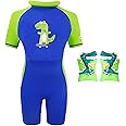 Gogokids Float Swimsuit for Boys Girls, Kids One Piece Swimwear Float Suit for Swimming Trainer