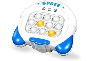 ORDTBY Push Pop It Game, Fidgets Games Toys for Kids, Autism Sensory Toys Mini Quick Games Boy Girl, Gift for 3-8 Year Old Boys Birthday Xmas, Bubble Stress Travel Light Up Pop It Game Teen Boys for 8-12