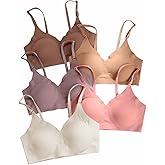 Verdusa Women's 5Pack Padded Seamless Bralettes Bra Camisole Top
