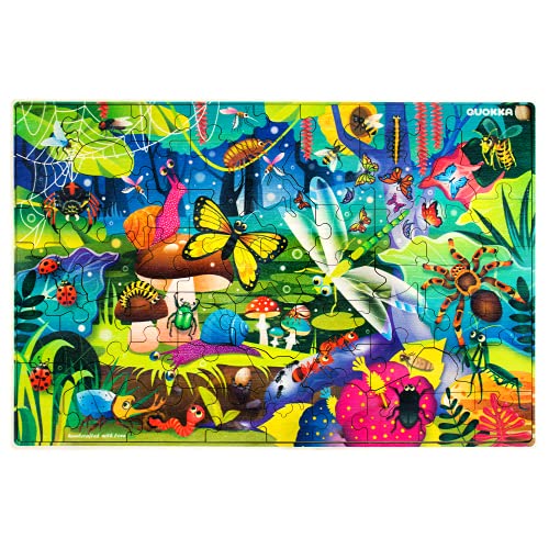 Wooden Jigsaw Puzzles for Kids Ages 35 by QUOKKA 2 Arctic Bugs