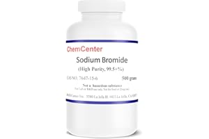 CHEMCENTER Sodium Bromide, Reagent, granular, 500 Grams (1.1 lb.)