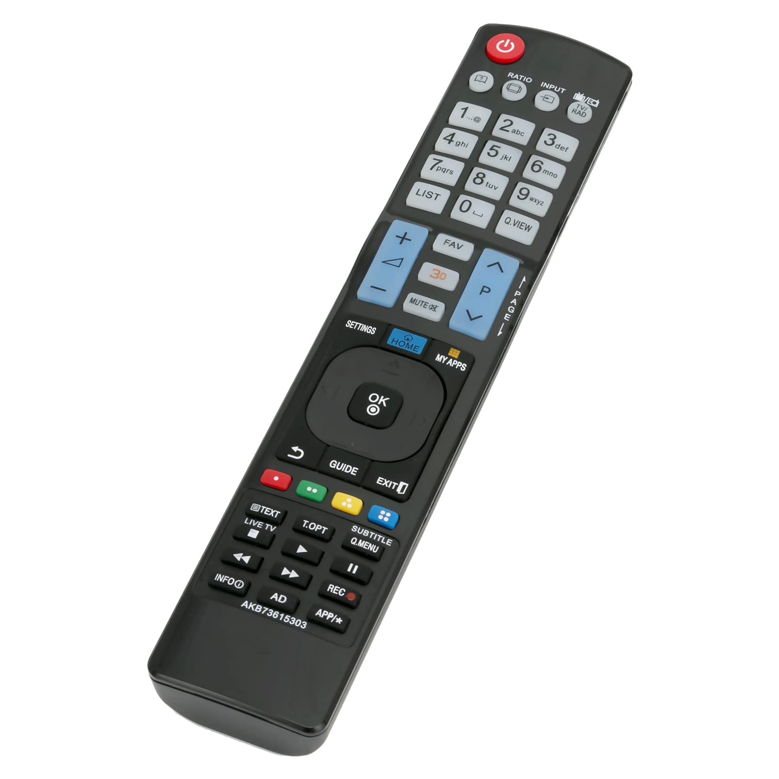 ALLIMITY AKB73615303 Replace Remote Control fit for LG 3D Smart TV 32LM660S 47LM671S 50PM4700 60PM690S 47LM760S 50PM670S 42LM640S 42LM760S 55LM671S 60LM645S 47LM670S 47LM960V 55LM620S 55LM760S