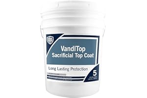 Rain Guard Water Sealers VG-7100 VandlTop Sacrificial Graffiti Barrier Protective Coating Clear Finish That Covers up to 1000 Sq. Ft. 5 Gallon