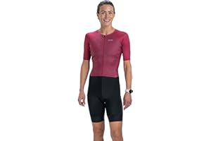Zoot Women’s Core Tri Aero FZ Racesuit, Short Sleeve Moisture-Wicking Triathlon Suit, Plush Chamois & Race Day Storage