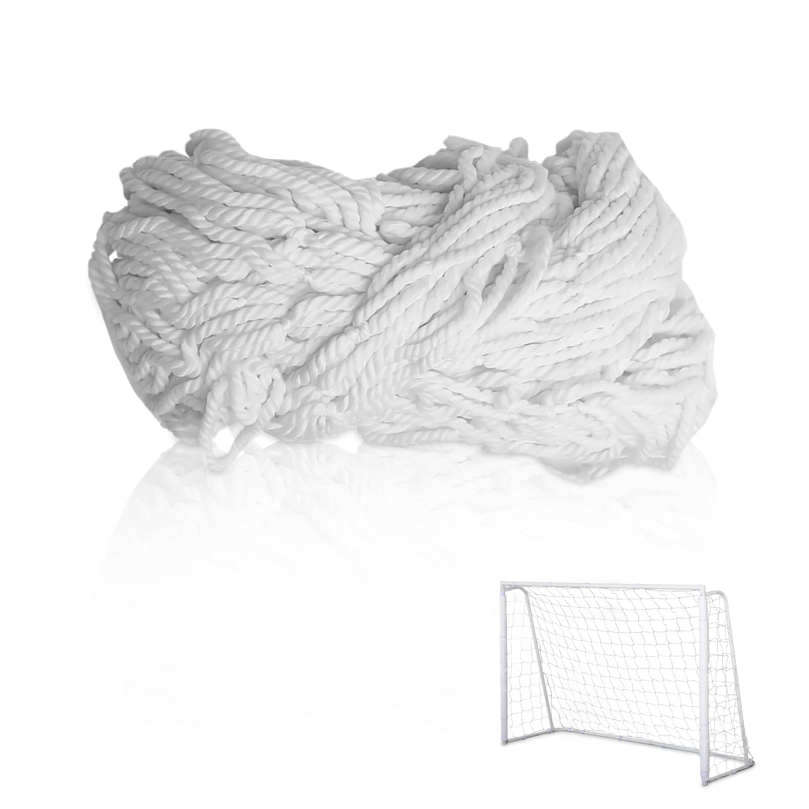 Soccer Goal Net, Football Net Soccer Netting Sports Soccer Replacement Goal Nets Full Size Football Goal Post Netting(6X4FT)