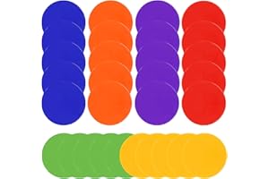 SIFENYU Spot Markers 9inch 30Pcs 36Pcs Rubber Agility Dots Flat Cones Non Slip Sports Dots Floor Spots Agility Markers for Kids Soccer Football Basketball Speed Agility Training