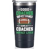 Onebttl Football Coach Gifts, Funny Gift Idea for Appreciation, Christmas, Birthday, 20oz Stainless Steel Insulated Travel Mug - Impact