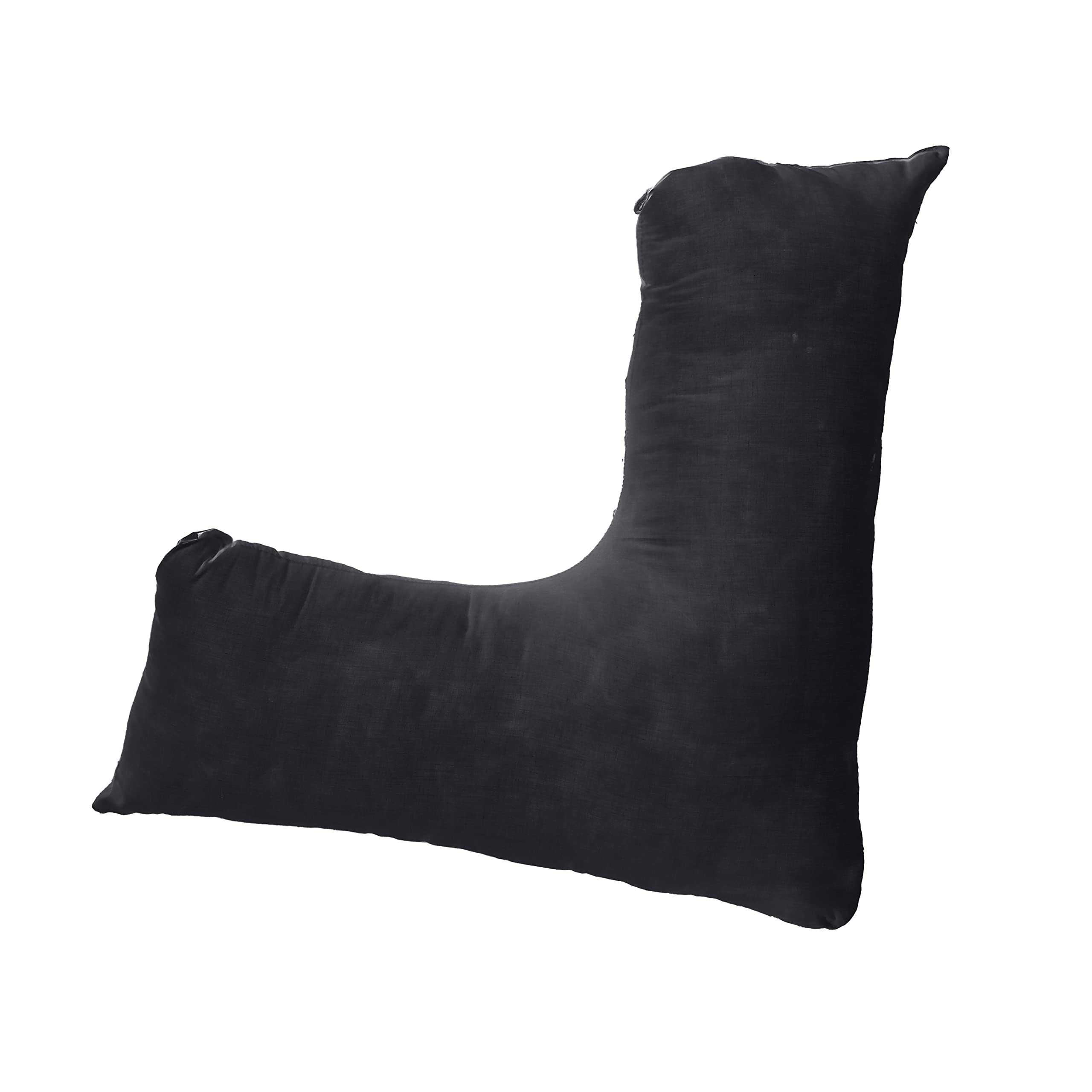 Sleep&Snuggle V Shaped Pillow Case Cover- Orthopaedic Nursing Maternity Pillow Case - Neck support for comfort and Soft Pillowcase (Black)