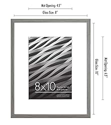 Americanflat 8x10 Picture Frame in Grey - Use as
