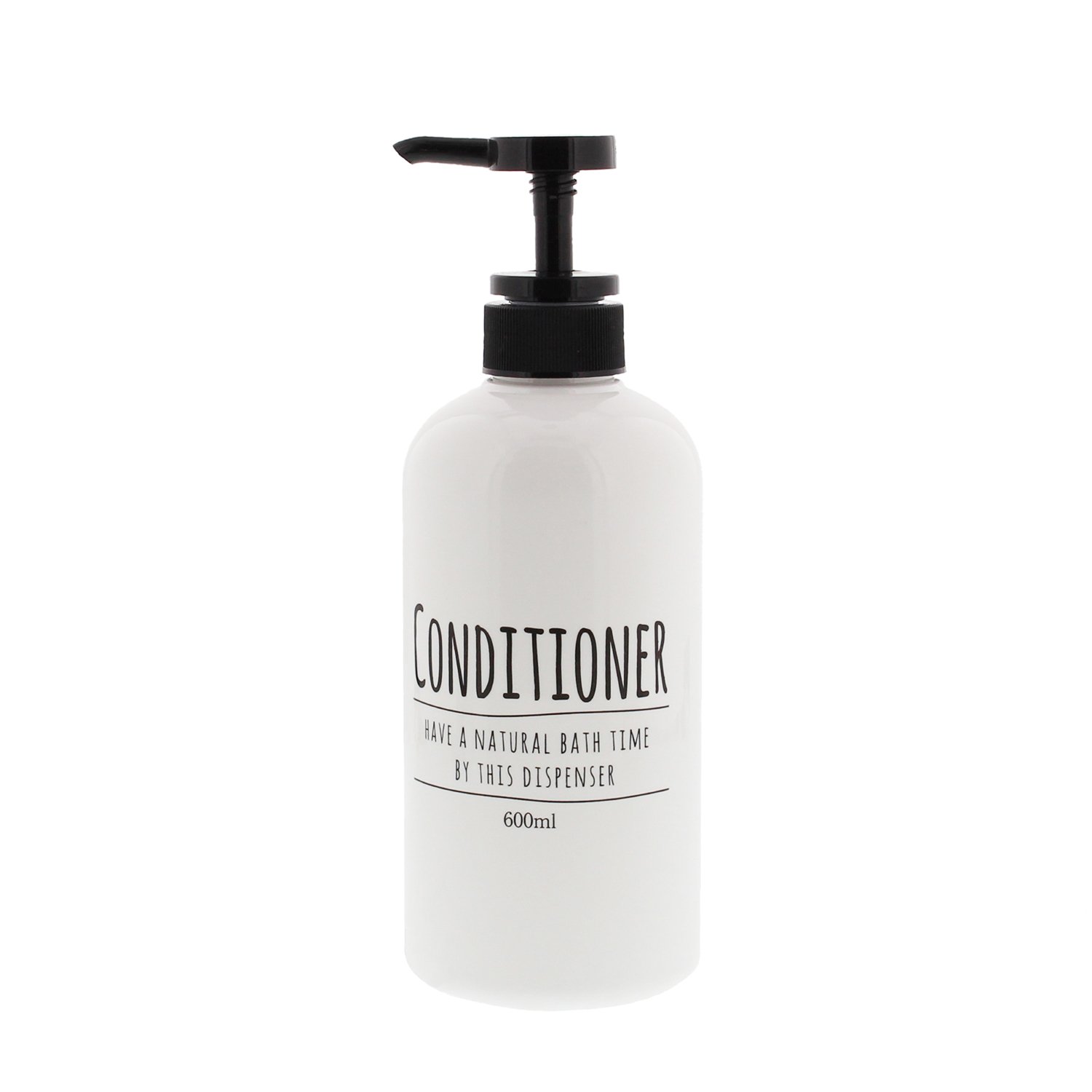リビング(Living)ディスペンサー ポンプボトル ラウンド コンディショナー用 ホワイト 600ml商品画像