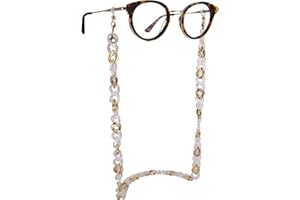 AOOLIA Acrylic Glasses Chain for Women Men Reading Eyeglass Strap Sunglasses Holder Mask Lanyard Chain for Adults