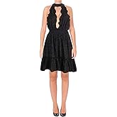 Max Studio London Womens Seraphine Sleeveless Knee-Length Party Dress Black M
