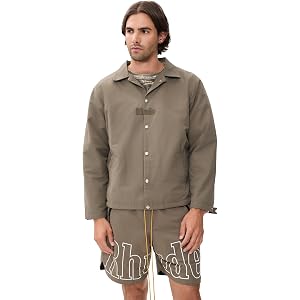 Rhude Men's Logo Coaches Jacket
